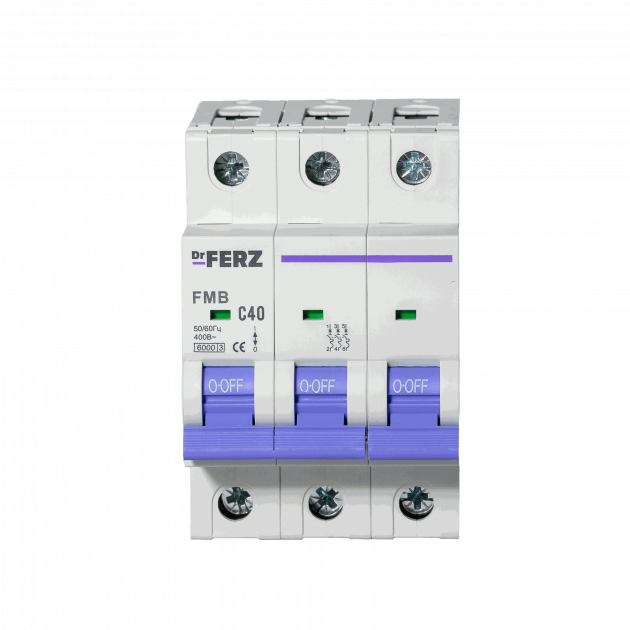 FMB-C 6kA 3P 40 х-ка C Автоматический выключатель FERZ