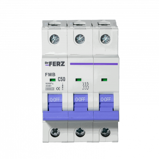 FMB-C 6kA 3P 50 х-ка C Автоматический выключатель FERZ