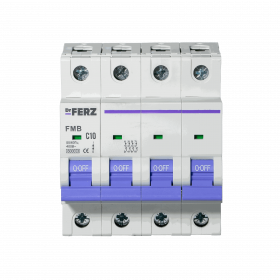 FMB-C 6kA 4P 10 х-ка C Автоматический выключатель FERZ