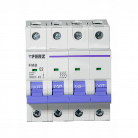 FMB-C 6kA 4P 02 х-ка C Автоматический выключатель FERZ