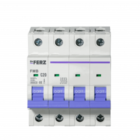 FMB-C 6kA 4P 20 х-ка C Автоматический выключатель FERZ