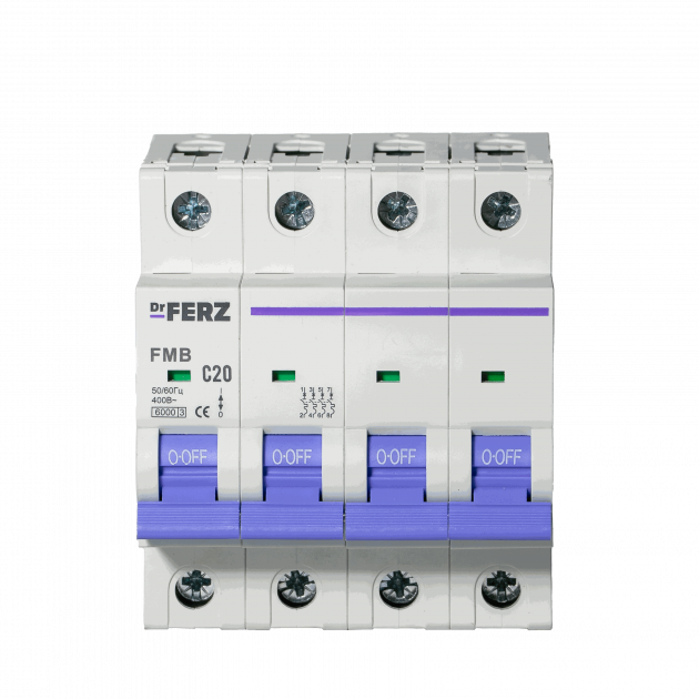 Авт. выкл. FMB-C 4P 20А 6кА хар-ка C FERZ