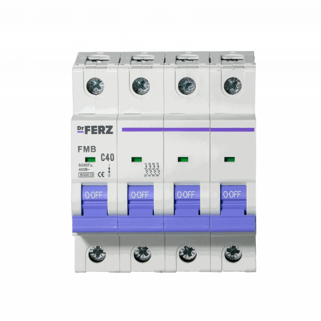 FMB-C 6kA 4P 40 х-ка C Автоматический выключатель FERZ