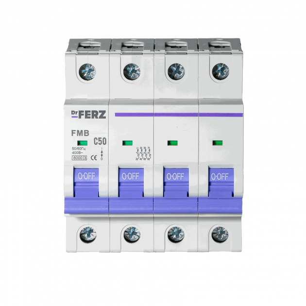 Авт. выкл. FMB-C 4P 50А 6кА хар-ка C FERZ