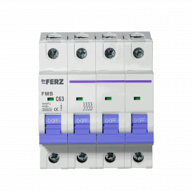 FMB-C 6kA 4P 63 х-ка C Автоматический выключатель FERZ