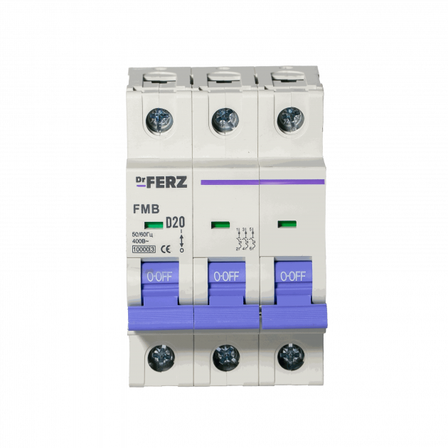 FMB-D 10kA 3P 20 х-ка D Автоматический выключатель FERZ