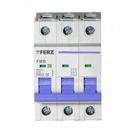 FMB-D 10kA 3P 06 х-ка D Автоматический выключатель FERZ