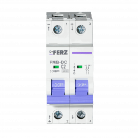 FMB-DC 6kA 2P 02 х-ка C, DC500В Автоматический выключатель FERZ