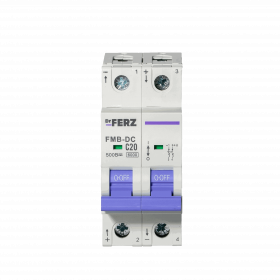 FMB-DC 6kA 2P 20 х-ка C, DC500В Автоматический выключатель FERZ