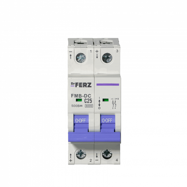 Авт. выкл. FMB-DC 2P 25А 6кА хар-ка C, DC500В FERZ
