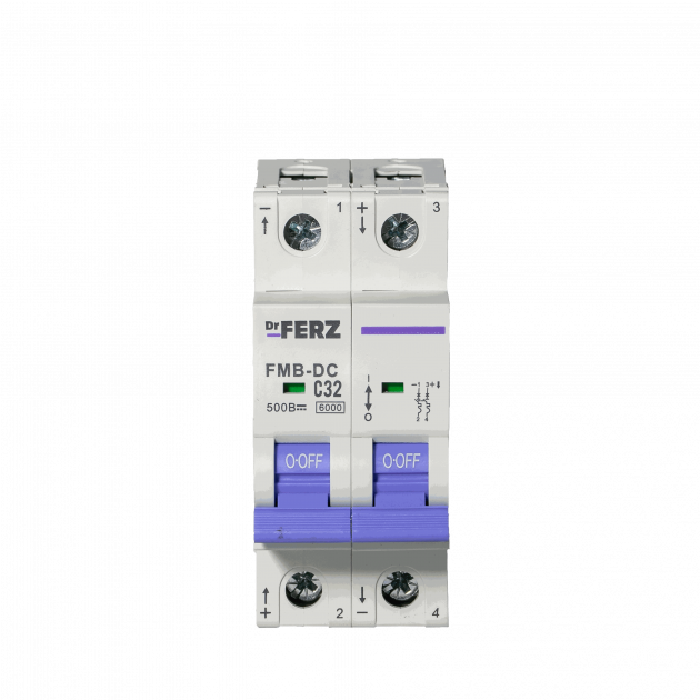 Авт. выкл. FMB-DC 2P 32А 6кА хар-ка C, DC500В FERZ