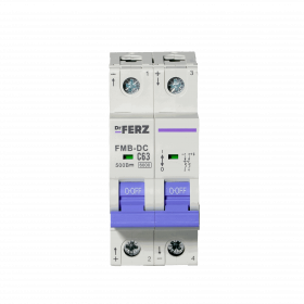 FMB-DC 6kA 2P 63 х-ка C, DC500В Автоматический выключатель FERZ