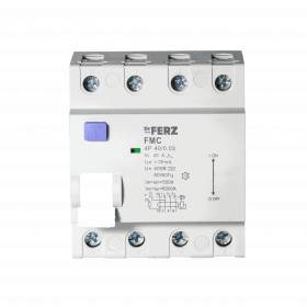 FMC-3P+N 40A 30mA 6kA тип A, 4M УЗО FERZ