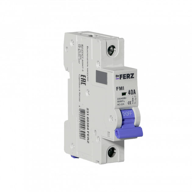 FMI-1P 40A Модульный выключатель нагрузки FERZ