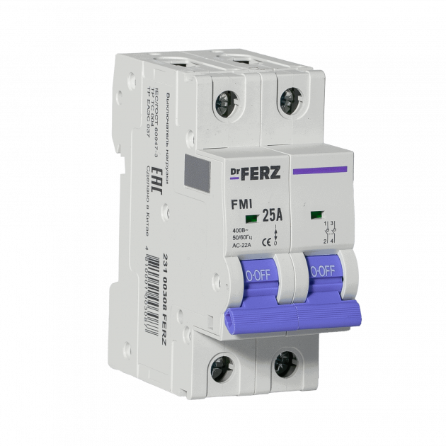 FMI-2P 25A Модульный выключатель нагрузки FERZ