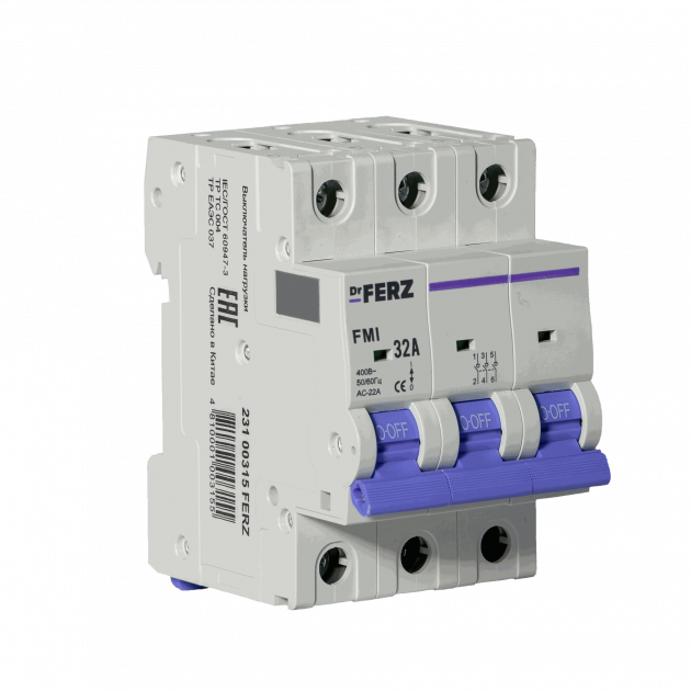 FMI-3P 32A Модульный выключатель нагрузки FERZ