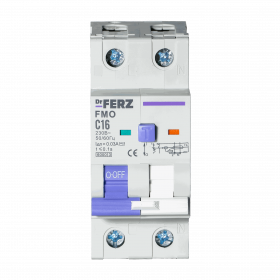 FMO-EL-1P+N 16A 30mA 6kA тип AC, х-ка C, 2M Диф. автомат FERZ