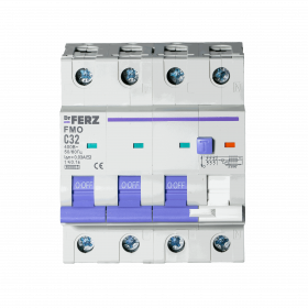 FMO-EL-3P+N 32A 30mA 6kA тип AC, х-ка C, 4M Диф. автомат FERZ