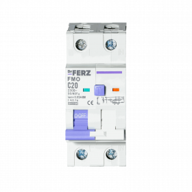 FMO-EM-1P+N 20A 30mA 10kA тип A, х-ка C, 2M Диф. автомат FERZ