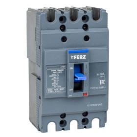 Авт. выкл. FERZ CEZC-N-100-TM/3Р 100A 15кА