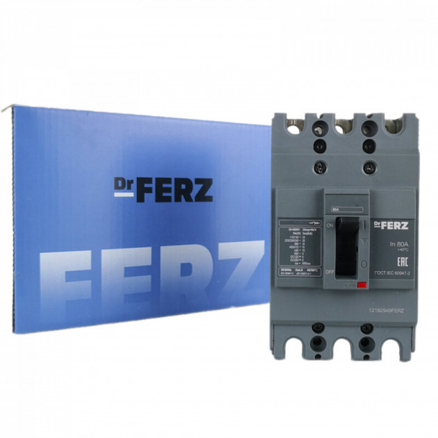 Авт. выкл. в литом корпусе FPC-10-N-100-TM/3Р 32А 15кА FERZ
