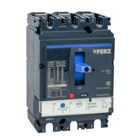 Авт. выкл. FERZ CNSX-N-250-TM-D 125А 50кА с рег. термомаг. расцепителем