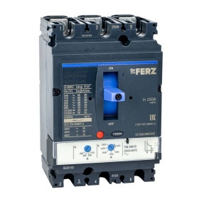 Авт. выкл. FERZ CNSX-N-250-TM-D 250А 50кА с рег. термомаг. расцепителем