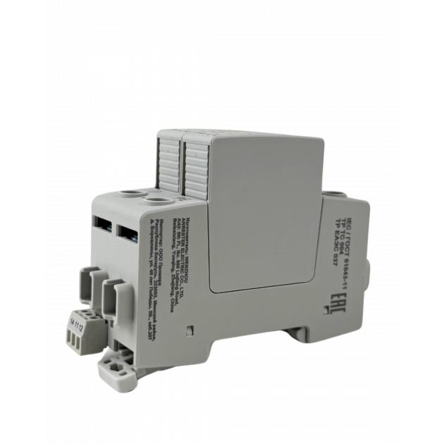 FML-65-440/2S Разрядник FERZ 1P+N Imax=65кА (8/20), In=30kA (8/20), Uc=440V, Тип C, 2M, сигнальный контакт