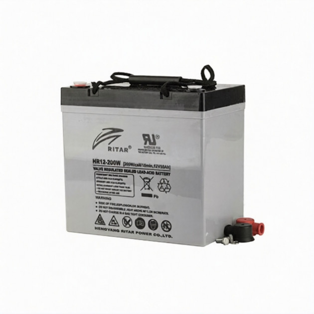 Батарея аккумуляторная Ritar HR12-200W, F11(M6), 12V/55Ah, 216x229x138 HxLxW, 16.5kg, 15 лет