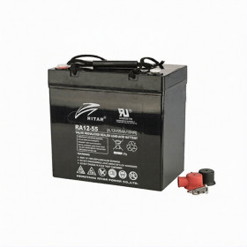 Батарея аккумуляторная Ritar RA12-55A, F11(M6), 12V/55Ah, 216x229x138 HxLxW, 15kg, 12 лет