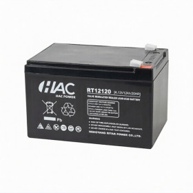 Батарея аккумуляторная HAC RT12120A, F2, 12V/12Ah, 151х98х95(101) ДхШхВ, 3.15 кг, 6-8 лет