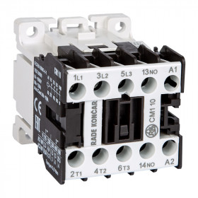 Мини-контактор Rade Koncar CM1 1 220/230V 50Hz, 3P, 9A/(20A по AC-1), 4kW(400VAC), 220/230VAC, 1NC
