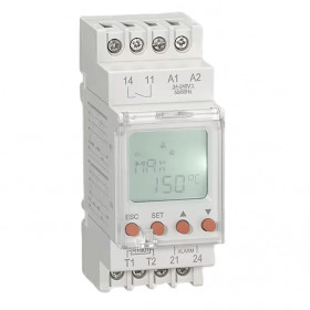 Реле контроля температуры Reletek RD-RTS130, 1NO+1NO(Alarm), 16A/2A(Alarm)(250VAC), 24_240VAC/DC, -25_+130°C, с датчиком RT801 IP65, LCD, 2M