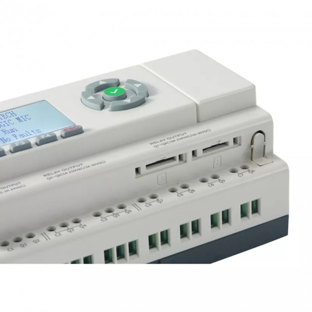 Программируемый логический контроллер Rievtech PR-26DC-DAI-RA-N, 12_24VDC, 16DI(12AI), 2AO, 8RO, RTC, SD, RS485, Ethernet, ЖКИ