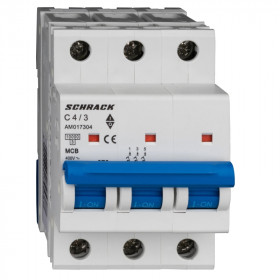 Автоматический выключатель Schrack AM 10кА 3p C 04A