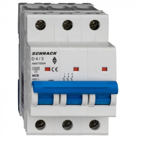 Автоматический выключатель Schrack AM 10кА 3p D 04A