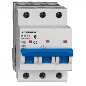 Автоматический выключатель Schrack AM 10кА 3p D 16A