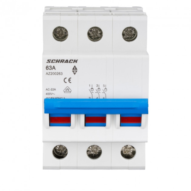 Выключатель нагрузки Schrack Isolator AZ 3p 063A,