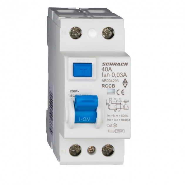 УЗО Schrack AR 10кА 2P 40A/ 30mA тип AC