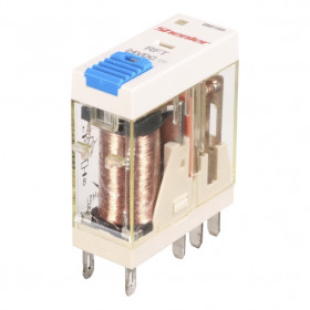 Реле RFT2CO024LTD1, 2CO, 8A(250VAC/30VDC), 24VDC, мех. индикация, тест-кнопка с блокировкой, диод +A1/-A2, LED