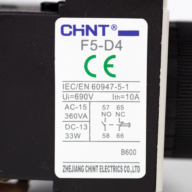 Приставка выдержка времени F5-D4 к контактору NC1, NC2 и NXC (CHINT)
