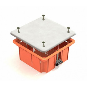 Коробка распаячная для скрытого монтажа в полых стенах 92х92х45мм (с пластиковыми зажимами) (CHINT)
