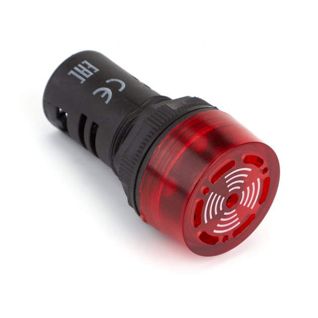 Сигнализатор звуковой ND16-22F Φ22 мм красный АС220В (R)(CHINT)