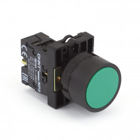 Кнопка управления NP2-EA31 без подсветки зеленая 1НО IP40 (CHINT)-