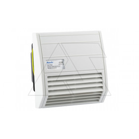 Вентилятор с фильтром EFF c решеткой снизу 16Вт, 16м3/ч, 230VAC, габариты 134x129x101мм, вырез 97x97мм, IP55, RAL7035