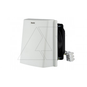 Вентилятор с фильтром HFF в кожухе 14Вт, 96м3/ч, 230VAC, габариты 150x150x104мм, вырез 125x125мм, IP55, RAL7035