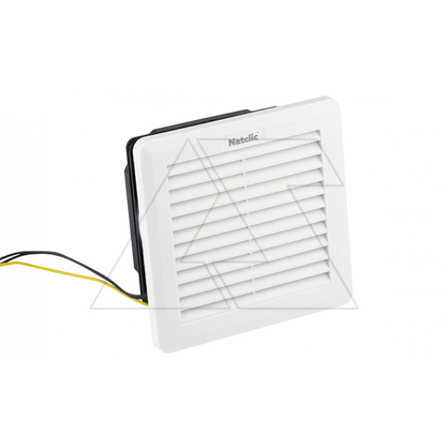 Вентилятор с фильтром SFF сдвижной 26Вт, 200м3/ч, 230VAC, габариты 200x200x100мм, вырез 177x177мм, IP54, RAL7035