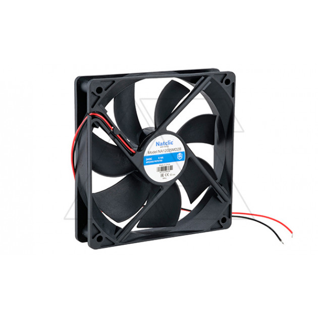 Вентилятор осевой NA, 120x120x25мм, 24VDC, 140,4м3/ч, 3,36Вт, 2500об/мин, 39дБА, подшипник качения