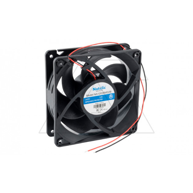 Вентилятор осевой NA, 120x120x38мм, 24VDC, 204м3/ч, 7,26Вт, 2900об/мин, 48дБА, подшипник качения