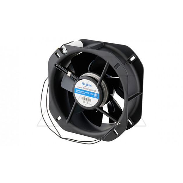 Вентилятор осевой NA, 225x225x80мм, 230VAC, 1000м3/ч, 57,2Вт, 2300об/мин, 68дБА, подшипник качения